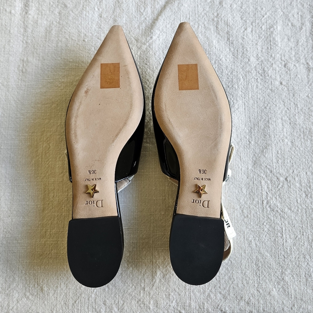 Dior J'Adior Patent Slingback Flats - Picture 3 of 5